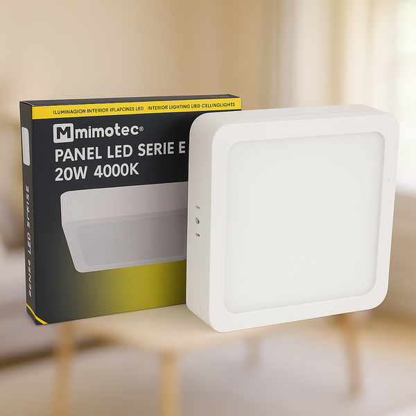 Panou LED Aplicat Pătrat Seria Eco 20W