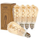 Bec LED cu Filament Spiral E27 ST64 4W Chihlimbar