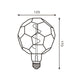 Bec LED cu Filament Spiral E27 G125 Ball 4W Chihlimbar