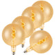 Bec LED cu filament spiralat E27 G125 4W Chihlimbar