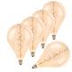 Bec LED cu filament spiralat E27 A160 4W Chihlimbar