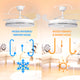 Ventilator De Tavan LED White Decor Ø106 cm - imagine 7
