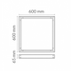 Kit suprafata panou 60X60 Alb 62 mm