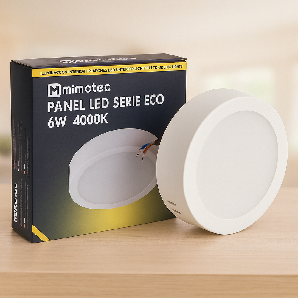 Panou LED Aplicat Circular Seria Eco 6W