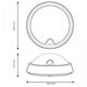 Aplica LED exterior SPHERE cu senzor de mișcare 12W PIR 360º IP54 - imagine 3