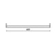 Suport pentru tub LED 600 mm Zaslon - Conexiune o singură parte - imagine 3