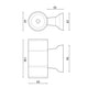 Aplică de perete exterior LED Tube Alb 2X3W IP54 - imagine 3