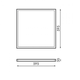 panou led seria triele 60x60 48w fliker free ledme.ro