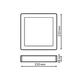 Panou de suprafață Square Slim Series 20W LED