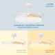Ventilator de tavan LED Messe Nature - imagine 7