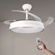 Ventilator de tavan cu LED alb Messe