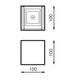 Aplică de exterior LED White Cube 6W IP54