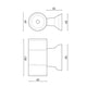 Tub de iluminat LED Negru 2X3W IP54