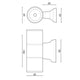 Aplică de perete exterior White Tube IP54