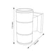 Tub de iluminat LED Negru 2X3W IP54