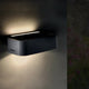 Lampa solara alba de perete 4000k