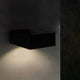 Lampa solara alba de perete 4000k