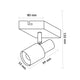Plafoniera Gold Series 1 spoturi GU10