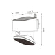 Lampa solara alba de perete 4000k