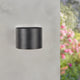 Aplică de perete LED Black Round 12W IP54