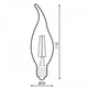 Bec LED Filament E14 C35 Varf 4W Chihlimbar
