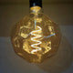 Bec LED cu Filament Spiral E27 G125 Ball 4W Chihlimbar
