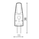 Bec LED G4 12VDC COB 3W
