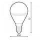 Bec LED G45 E14 4W
