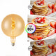 Bec LED cu filament spiralat E27 G125 4W Chihlimbar
