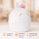 Lampă / Ceas Deșteptător LED Tactil Pentru Copii Rabbit - imagine 8