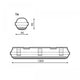 Ecran impermeabil pentru un tub LED Platno de 1200 mm