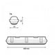 Ecran impermeabil pentru un tub LED Platno de 600 mm
