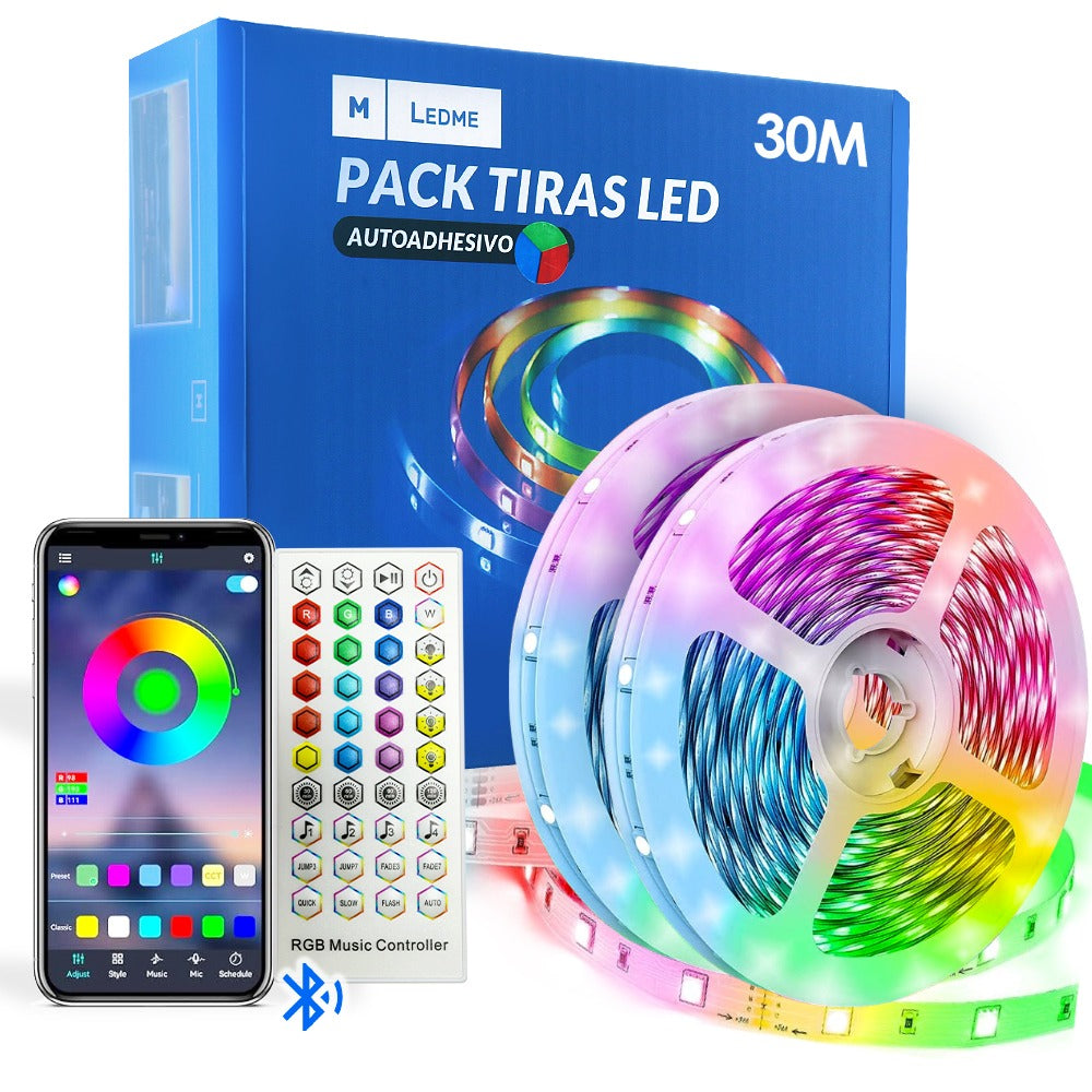 Pachet Bandă LED 24V 5050 16L RGB - 30 metri