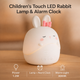 Lampă / Ceas Deșteptător LED Tactil Pentru Copii Rabbit - imagine 5