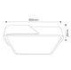 Plafoniera LED Patrata 24W*2 CCT - imagine 3