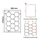 Regletă LED Hexagonală Panou Fagure 200W RGB