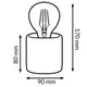 Lampă LED De Masă Black Ditadi - imagine 3