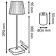 Lampă LED De Masă White Courtin - imagine 3