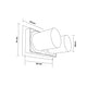 Spot LED orientabil dublu Tube 24W CCT - imagine 3