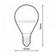 Bec LED E14 G45 3W - imagine 3