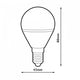 Bec LED E14 G45 9W - imagine 3