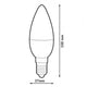 Bec LED E14 C37 5W - imagine 3