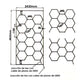 Regletă LED Hexagonală Panou Fagure 600W
