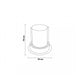 Spot LED reglabil Tub Rotund 12W - imagine 3