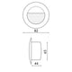 Baliză LED Circle încastrabilă 3W IP54