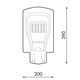Lumină stradală solară LED pentru Iluminat Public 20W cu Senzor