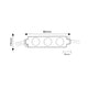 Set de 20 module 3 LED-uri SMD Samsung 12V DC 1W