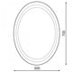 Oglinda de baie ovala LED 15W
