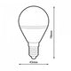 Bec LED E14 G45 5W - imagine 3