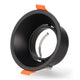 Seria Evo Inel rotund negru basculant pentru Gu10/MR16